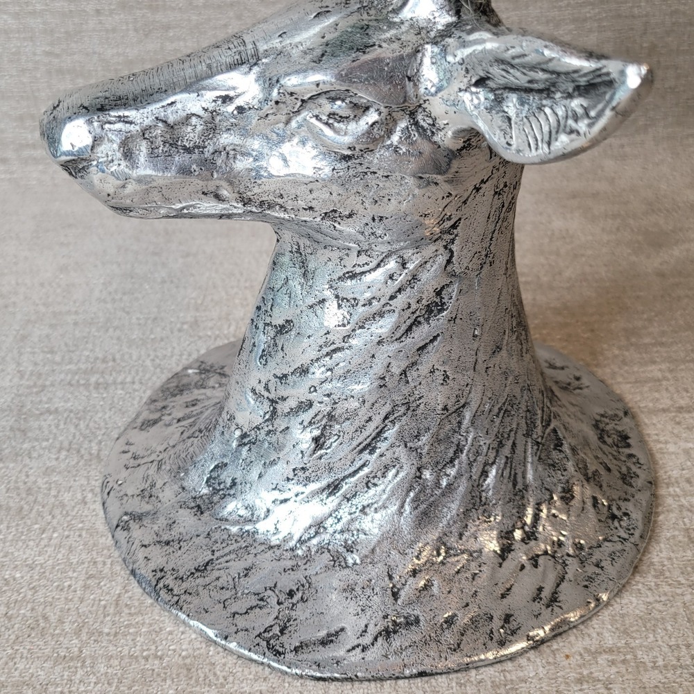 RARE Pottery Barn Stag Deer Head Platter Base Stand 12 1/2 x 9 1/2" NEW w Tags - Picture 10 of 12